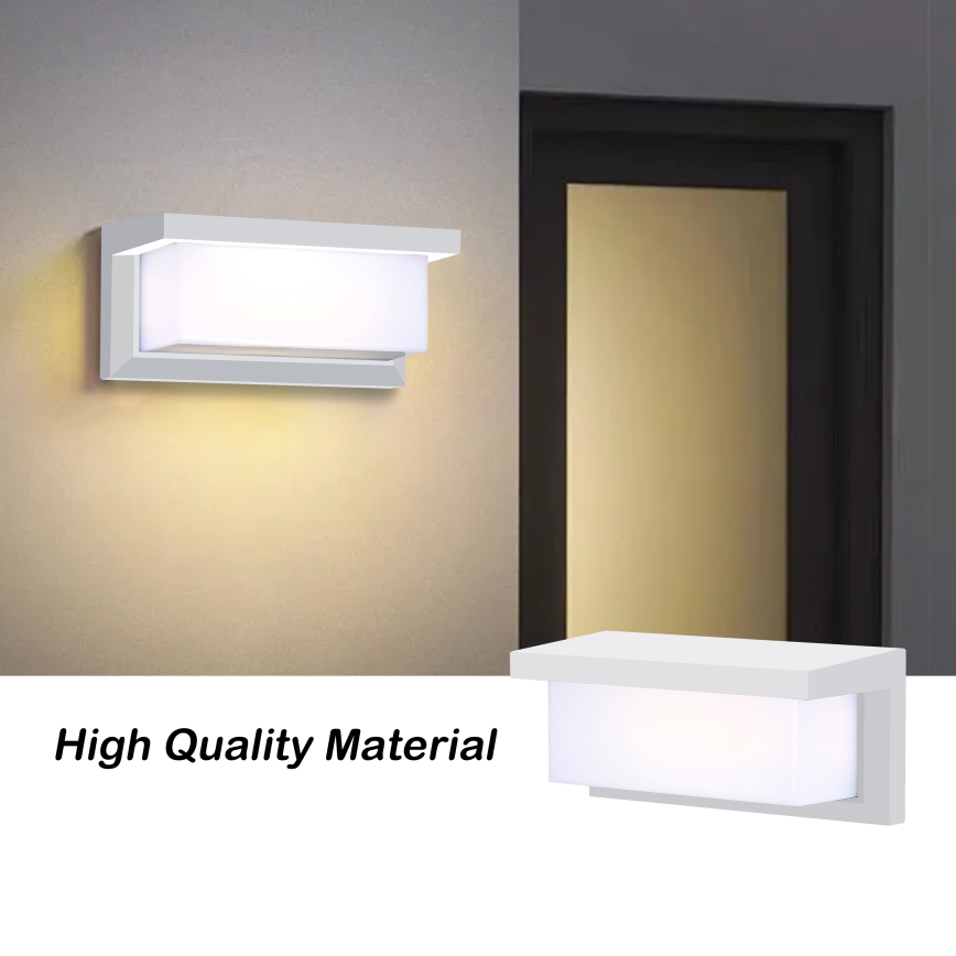 Brilagi - LED Applique da esterno con sensore BRICKY LED/12W/230V bianco IP54
