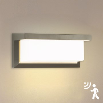 Brilagi - LED Applique da esterno con sensore BRICKY LED/12W/230V grigio IP54