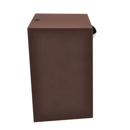 Brilagi - Applique LED da esterno con sensore TERNI LED/12W/230V marrone IP44