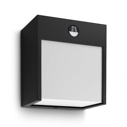 Brilagi - LED Applique da esterno con sensore TERNI LED/12W/230V nero IP44