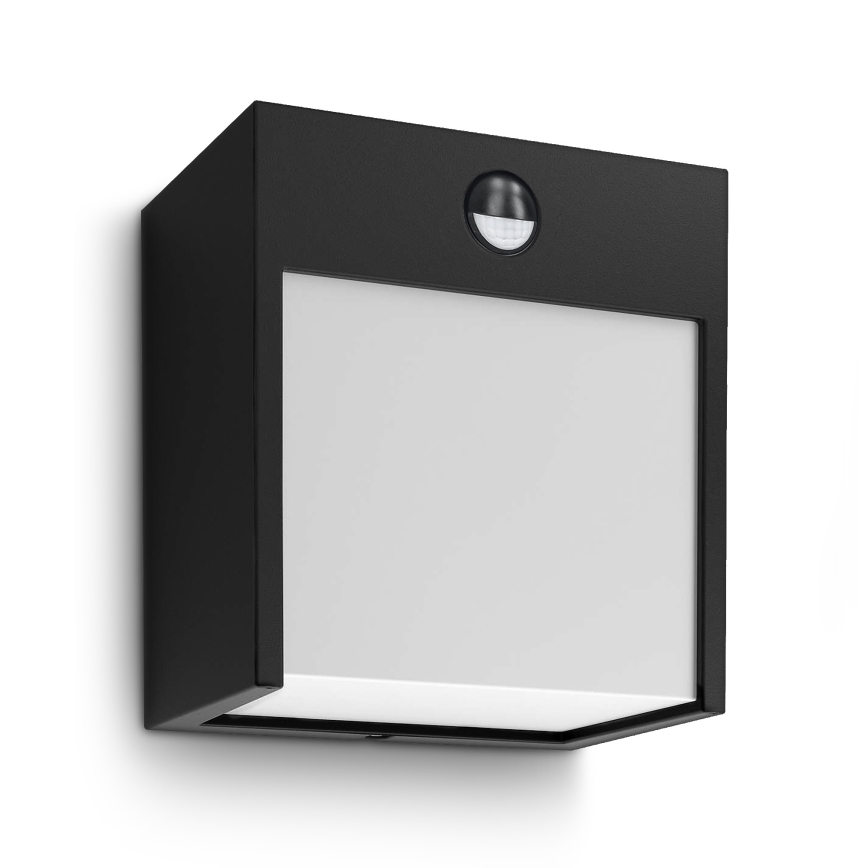 Brilagi - LED Applique da esterno con sensore TERNI LED/12W/230V nero IP44