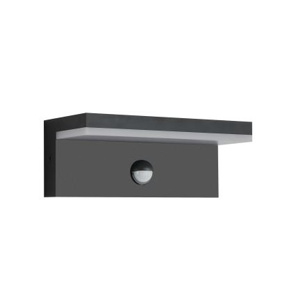 Brilagi - Lampada da parete LED per esterni con sensore TESSI LED/10W/230V nero IP54