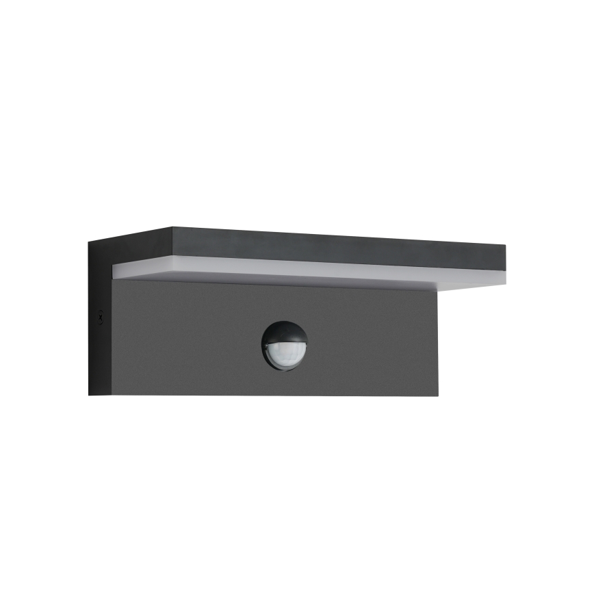 Brilagi - Lampada da parete LED per esterni con sensore TESSI LED/10W/230V nero IP54