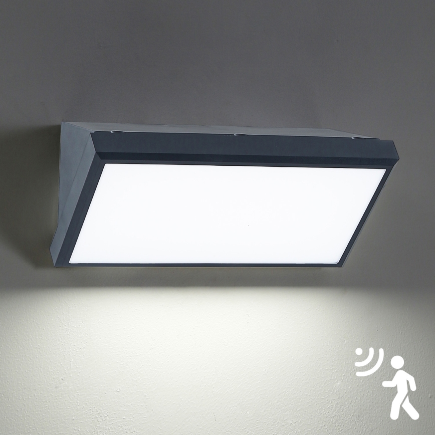 Brilagi - LED Applique da esterno con sensore TRIANGLE LED/20W/230V antracite IP65