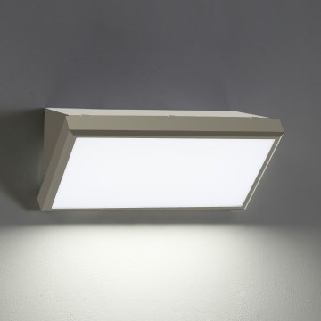 Brilagi - LED Applique da esterno con sensore TRIANGLE LED/20W/230V grigio IP65