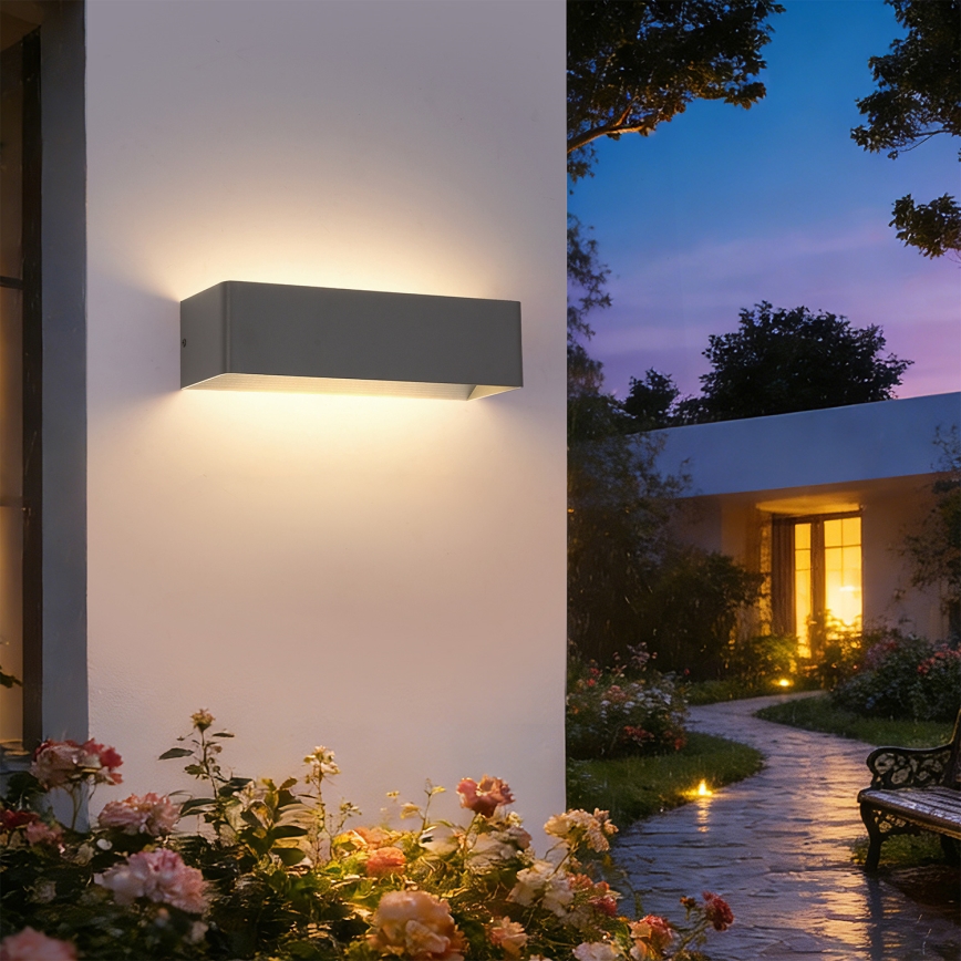 Brilagi - Applique da esterno LED DONNANI LED/12W/230V 30 cm antracite IP44