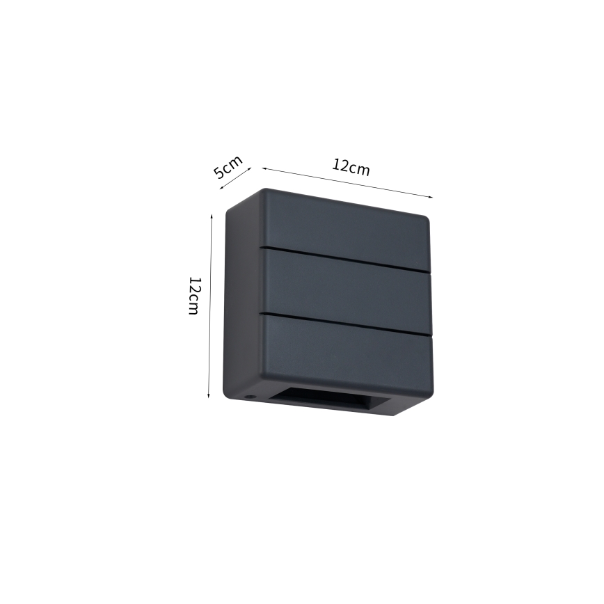 Brilagi -LED Applique da esterno DOUBLERAY LINE LED/6W/230V antracite IP54
