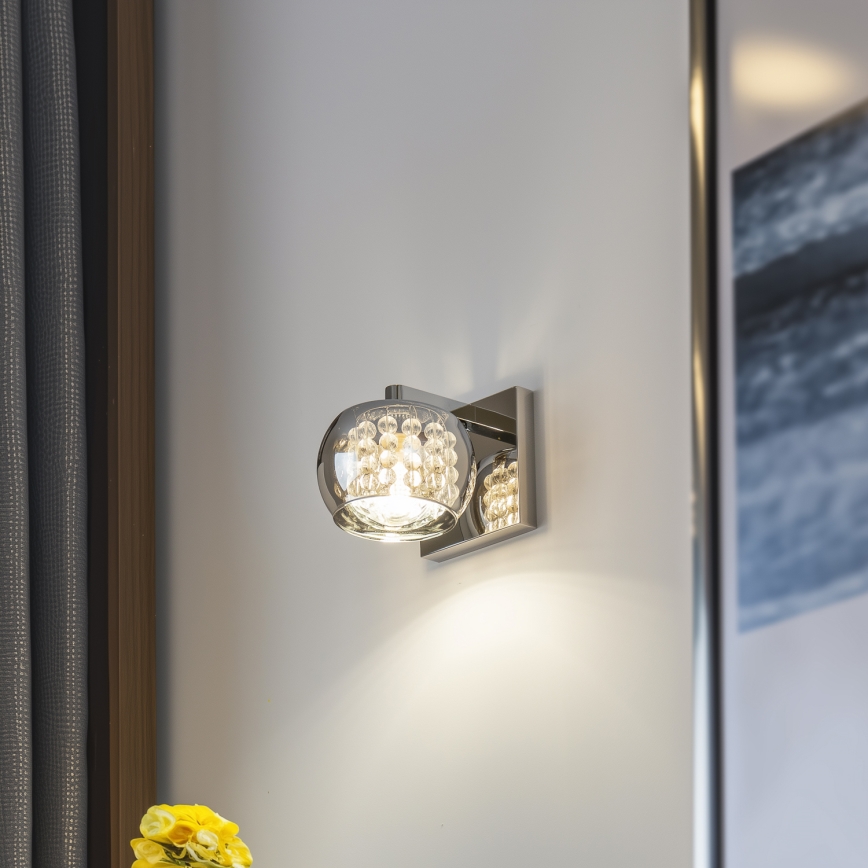 Brilagi - LED Applique di cristallo JEWEL 1xG9/42W/230V