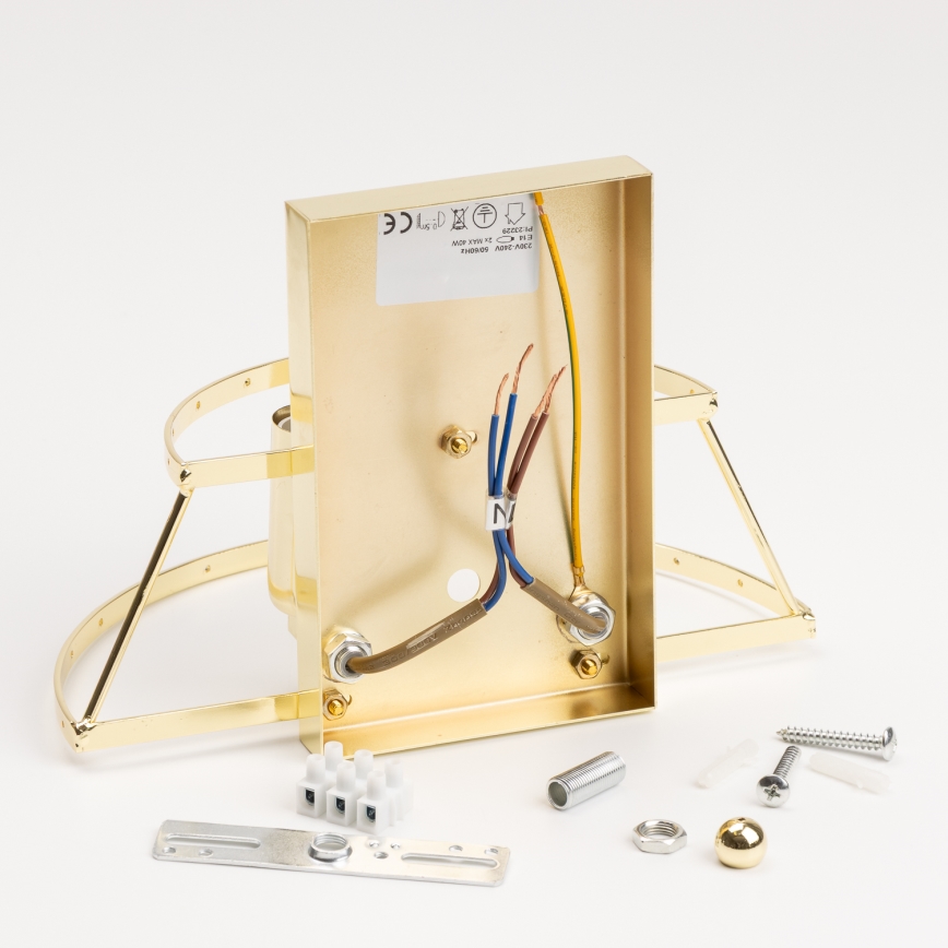 Brilagi - LED Applique di cristallo MOZART 2xE14/40W/230V oro