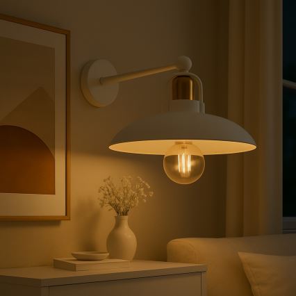 Brilagi - LED Applique FLAMENGO 1xE27/60W/230V bianco