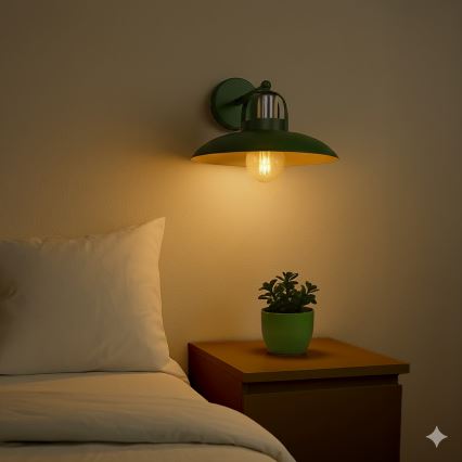 Brilagi - LED Applique FLAMENGO 1xE27/60W/230V verde