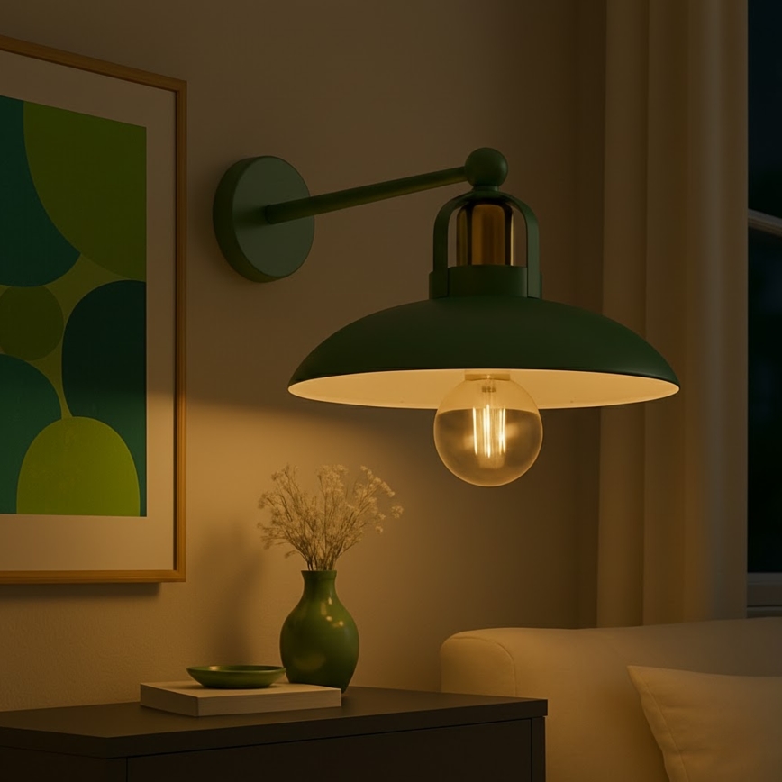 Brilagi - LED Applique FLAMENGO 1xE27/60W/230V verde