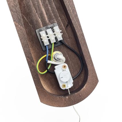 Brilagi - LED Applique murale COTTAGE 1xE14/40W/230V hêtre/marron