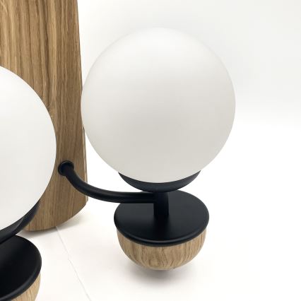 Brilagi - LED Applique murale COTTAGE 2xG9/40W/230V chêne/blanc