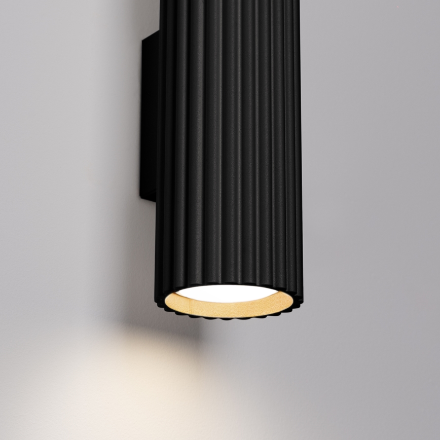 Brilagi - LED Applique murale CRESTO 2xGU10/10W/230V 20 cm noire