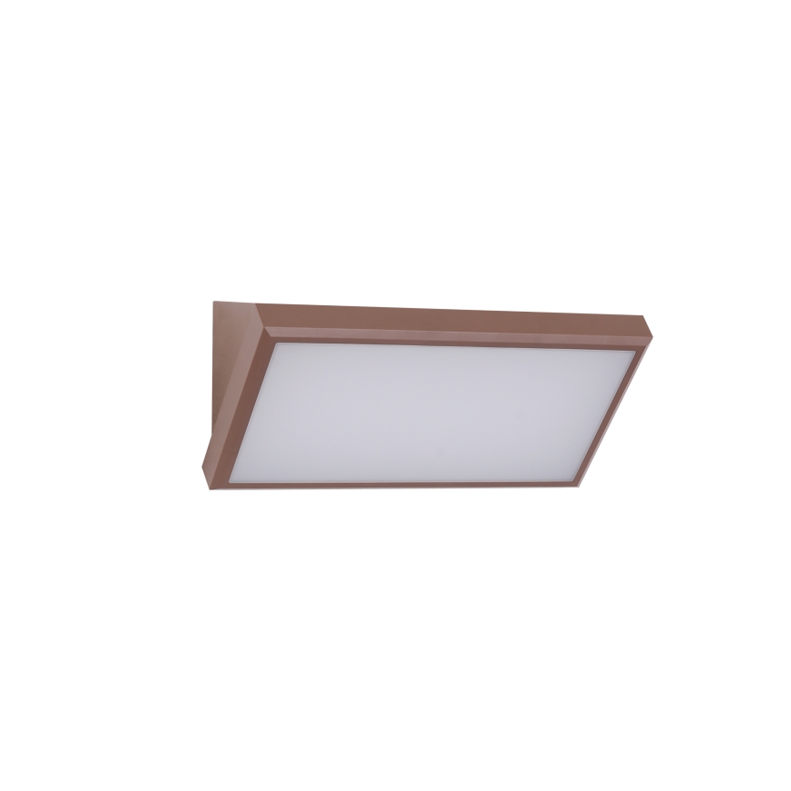 Brilagi - Applique murale d'extérieur LED avec détecteur TRIANGLE LED/20W/230V marron IP65
