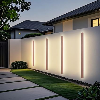 Brilagi - Applique murale d'extérieur LINEAR LED/32W/230V 3000K IP65 140 cm marron CRI 90