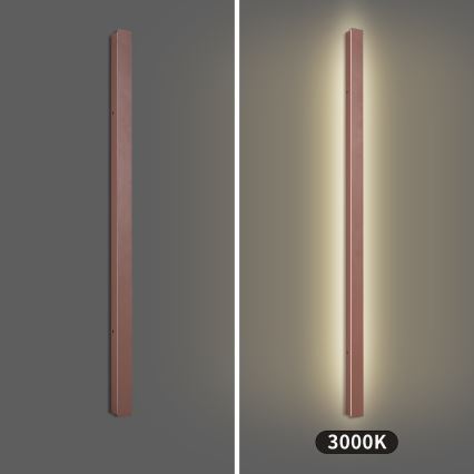 Brilagi - Applique murale d'extérieur LINEAR LED/32W/230V 3000K IP65 140 cm marron CRI 90
