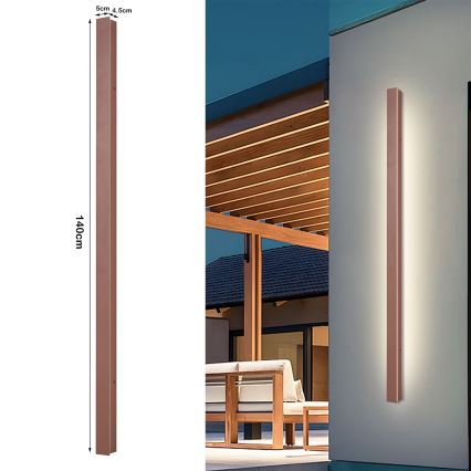 Brilagi - Applique murale d'extérieur LINEAR LED/32W/230V 3000K IP65 140 cm marron CRI 90
