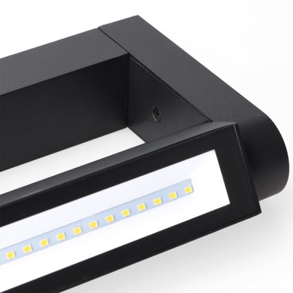 BRILAGI - Applique murale extérieure pour façade SALERNO LED/12W/230V 35,5 cm noire IP65