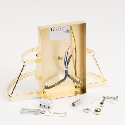 Brilagi - LED Applique murale en cristal MOZART 2xE14/40W/230V doré