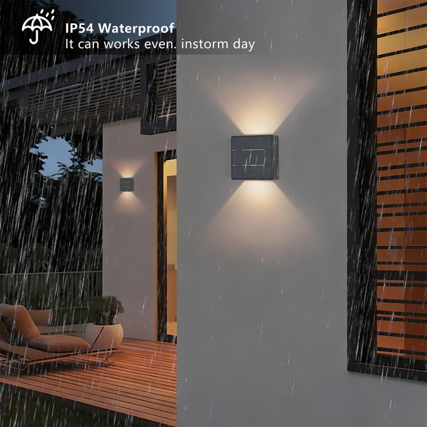 Brilagi - LED Applique murale extérieure DOUBLERAY LINE LED/6W/230V, anthracite, IP54