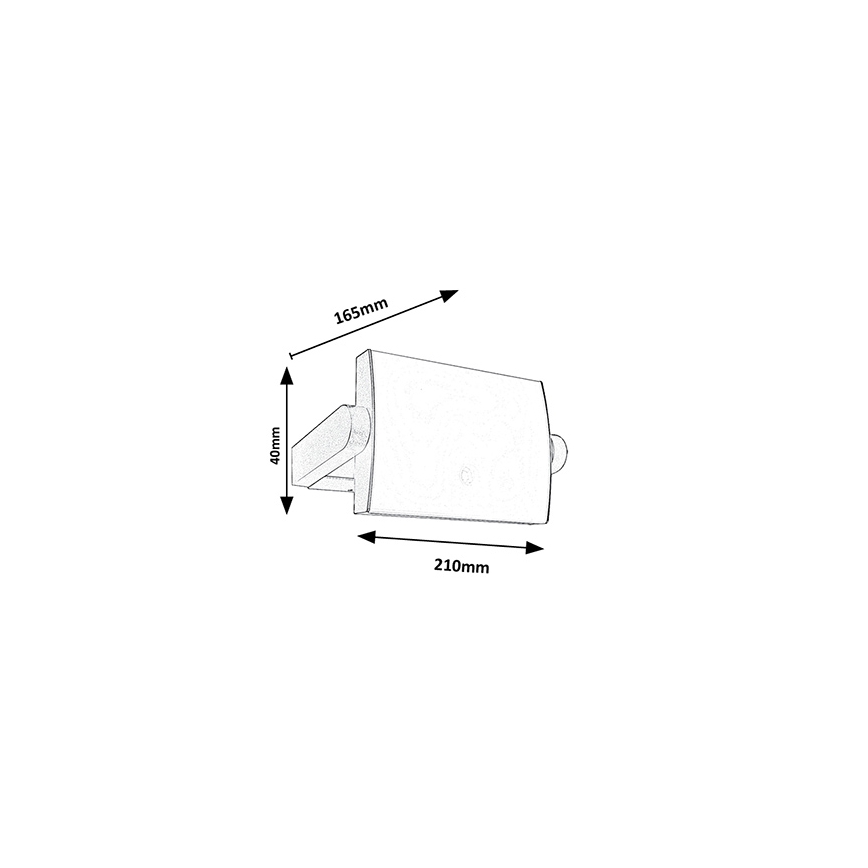 Brilagi - Applique LED da esterno con sensore ANKLE LED/18W/230V 4000K IP65 antracite