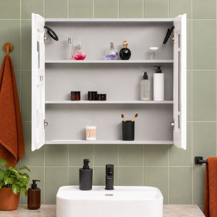 BRILAGI - LED armadietto da bagno con retroilluminazione NOTO DOUBLE 77x70 cm
