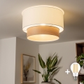 Brilagi - LED-Aufbau-Deckenleuchte CERIA 1xE27/40W/230V Ø 50 cm weiß/beige