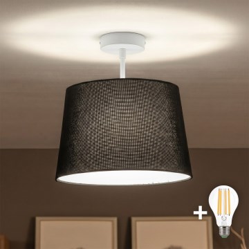 Brilagi - LED-Aufbau-Deckenleuchte CERIA 1xE27/60W/230V Ø 30 cm weiß/schwarz