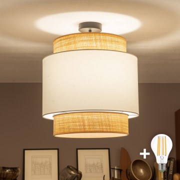 Brilagi - LED-Aufbau-Deckenleuchte CERIA 1xE27/60W/230V Ø 40 cm schwarz/beige/weiß