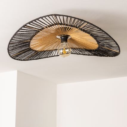 Brilagi - LED-Aufbau-Deckenleuchte CERIA BOHO, 1x E27/40W/230V, Ø 50 cm, schwarz/braun