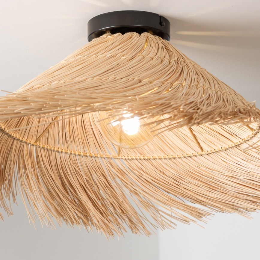 Brilagi - LED-Aufbau-Deckenleuchte CERIA BOHO 1xE27/40W/230V Ø 100 cm Rattan