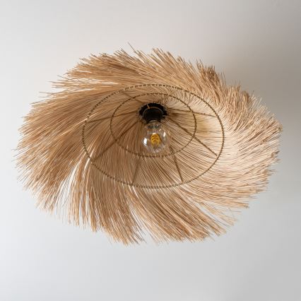 Brilagi - LED-Aufbau-Deckenleuchte CERIA BOHO 1xE27/40W/230V Ø 100 cm Rattan