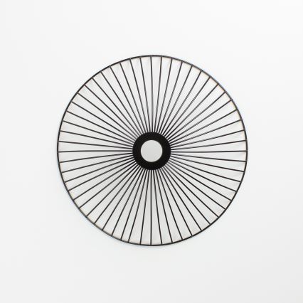 Brilagi - LED-Aufbau-Deckenleuchte CERIA WIRE 1xE27/40W/230V Ø 38 cm Schwarz/Eiche