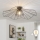 Brilagi - LED-Aufbau-Deckenleuchte CERIA WIRE 1xE27/40W/230V Ø 80 cm schwarz