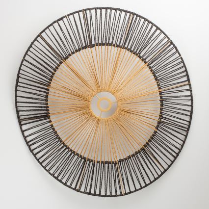 Brilagi - LED-Aufbauleuchte CERIA BOHO 1xE27/40W/230V Ø 50 cm schwarz/braun/Eiche