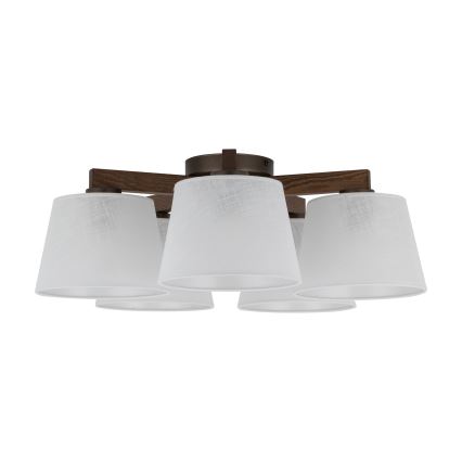 BRILAGI - LED-Aufbauleuchte LATTE 5xE27/15W/230V Kiefer/weiß