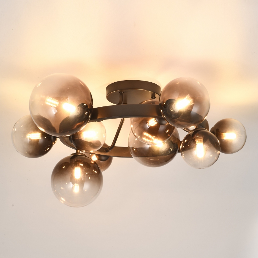 Brilagi - LED-Aufbauleuchte MILLA 10xG9/3W/230V braun/rauchbraun