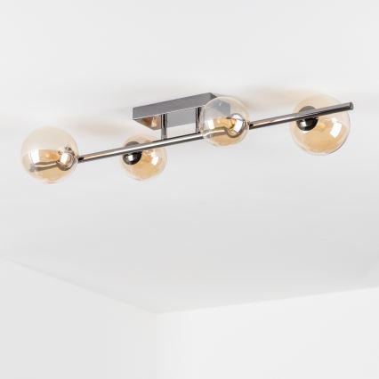 Brilagi - LED-Aufbauleuchte MILLA 4xG9/3W/230V schwarz/chrom/gold
