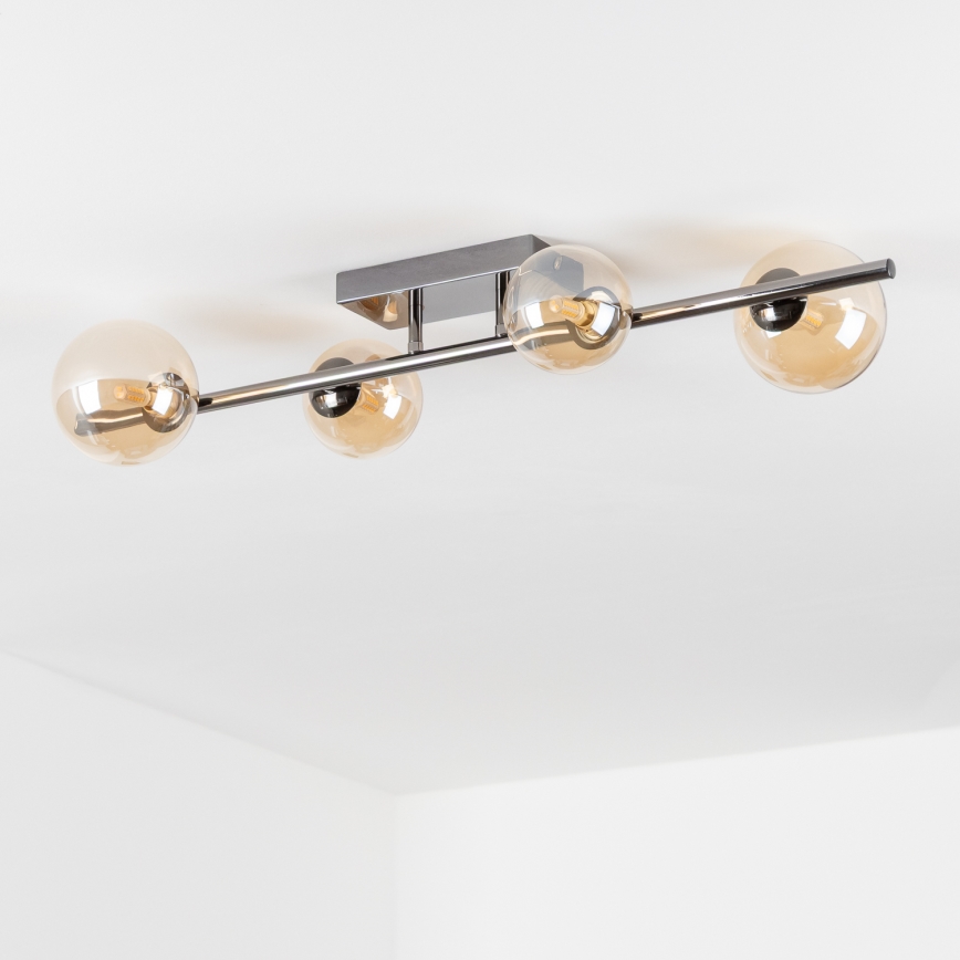 Brilagi - LED-Aufbauleuchte MILLA 4xG9/3W/230V schwarz/chrom/gold