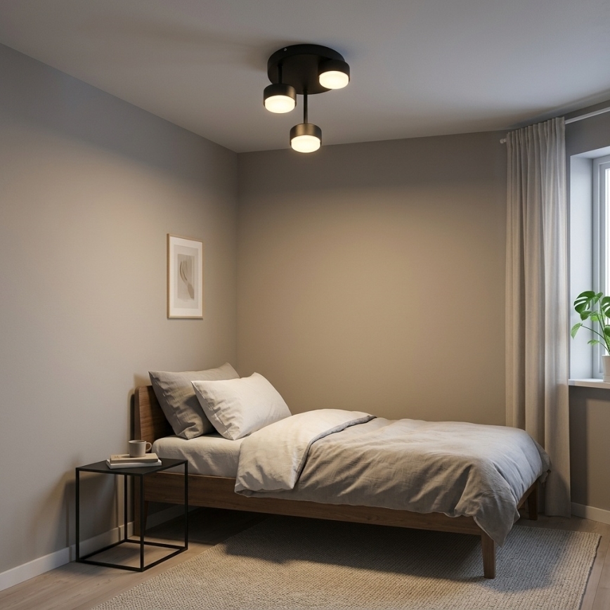 Brilagi - LED-Aufbauleuchte MONO 3xGX53/30W/230V schwarz