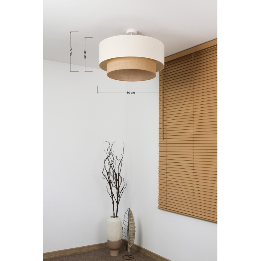Brilagi - LED Aufgesetzte Deckenleuchte BOHO-STIL 3xE27/15W/230V Ø 60 cm