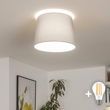 Brilagi - LED Aufgesetzte Deckenleuchte CERIA 1xE27/40W/230V Ø 30 cm grau