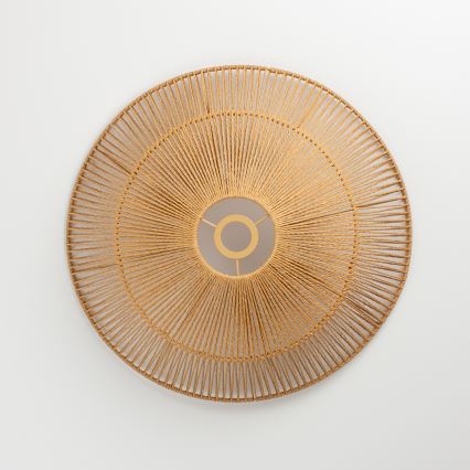 Brilagi - LED aufgesetzte Deckenleuchte CERIA BOHO 1xE27/40W/230V Ø 50 cm braun/Eiche