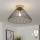 Brilagi - LED aufgesetzte Deckenleuchte CERIA WIRE 1xE27/40W/230V Ø 45 cm schwarz/Eiche