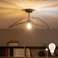 Brilagi - LED Aufgesetzte Deckenleuchte CERIA WIRE 1xE27/60W/230V 40x56 cm schwarz/bronzefarben