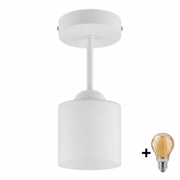 BRILAGI - LED Aufgesetzte Deckenleuchte RETRO GLASS 1xE27/60W/230V Ø 10 cm weiß