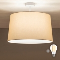 Brilagi - LED-Aufputz-Deckenleuchte CERIA 1xE27/60W/230V Ø 45 cm weiß/beige