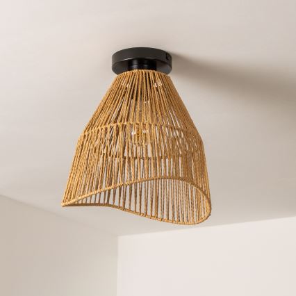 Brilagi - LED-Aufputz-Deckenleuchte CERIA BOHO 1xE27/40W/230V pr. 30 cm braun